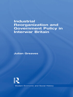 cover image of Industrial Reorganization and Government Policy in Interwar Britain